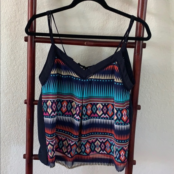 Multi Color Print Tank Top - Picture 1 of 3